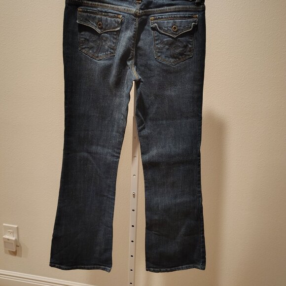 Chip & Pepper C7P Junior's Size 11 Blue Laguna Beach Flare Stretch Denim Jeans - Picture 5 of 13